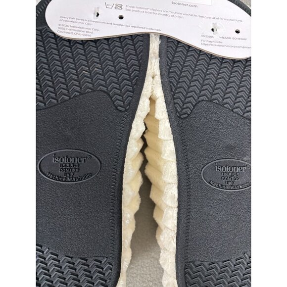Isotoner Signature Women's Margo Memory Foam Spa Hoodback Slippers Lg 8.5-9 NWTs - Picture 8 of 8